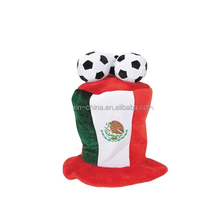 Nuoxin Wholesale 2024 Running Sports Crazy Football Mexico Flag Hat Game Soccer Club Fedora Caps