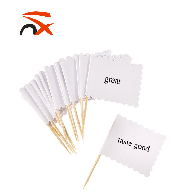 Wholesale mini paper flag with toothpick flag custom