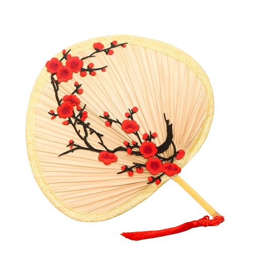 Nuoxin New Hand Woven Portable Cattail Hand Fans Wholesale Natural Handheld Fans Bamboo