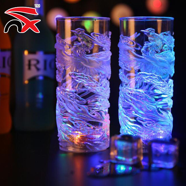 Nuoxin Liquid Activated Multicolor LED led drinking cup  Flashlight Cup Fun Light Up Tumbler