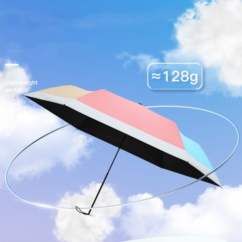 Portable small ultra -light carbon fiber feather umbrella Vinyl sunscreen UV sun umbrella Advertising Umbrella