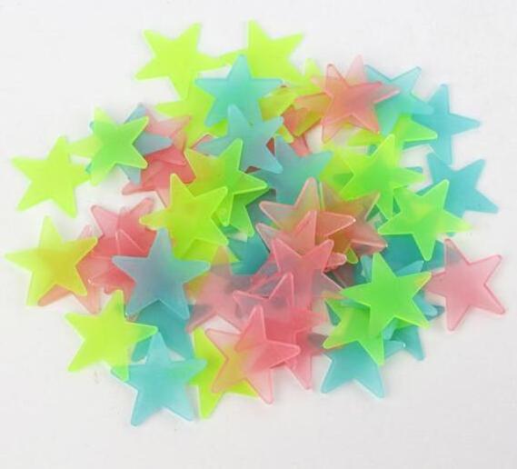 luminous patch DIY fluorescent patch glow in the dark moon and stars/ glow in the dark star wall stickers