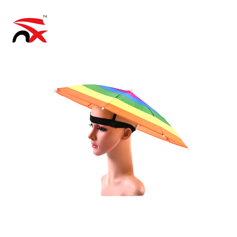 Wholesale Sun Black Umbrella Hat Cap on Outdoor