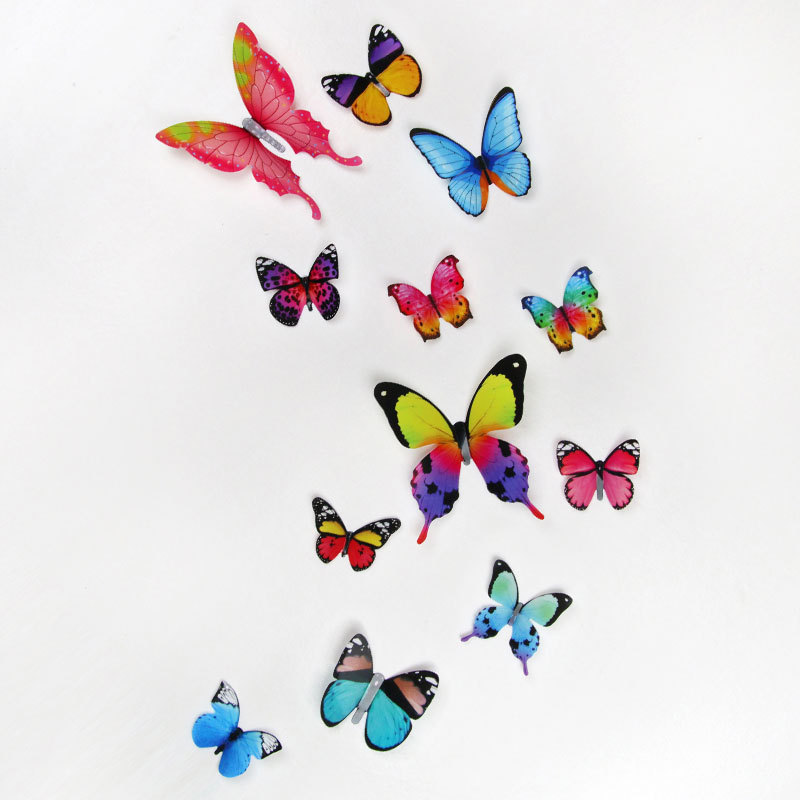 Popular Cheap Price Pvc 3d Simulation Butterfly Wall Wallpaper Stickers Home Decor Self-Adhesive