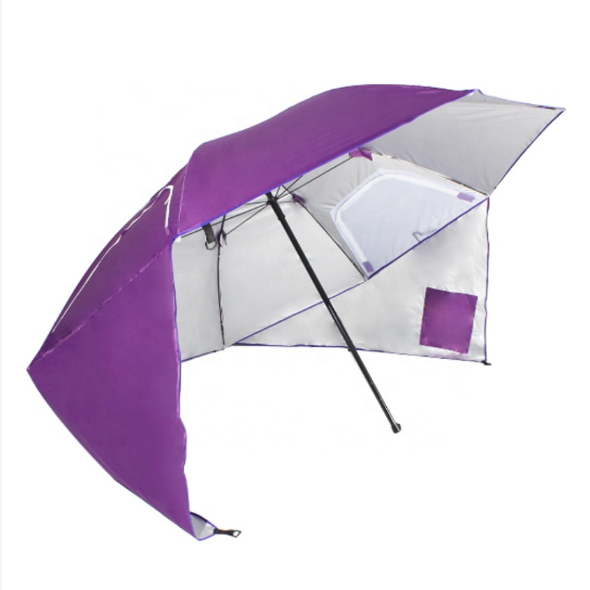 2021 Sea Umbrella Beach Shelters Umbrella Tent Camping Large Sun & Rain Canopy Beach Umbrella