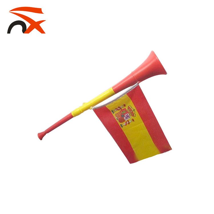 Cheap Custom National Flag Vuvuzela Plastic Horn For Football Game