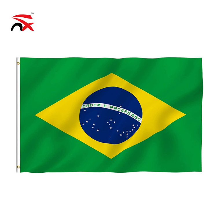 Customized National flag of different countries Polyester Brazilian flag