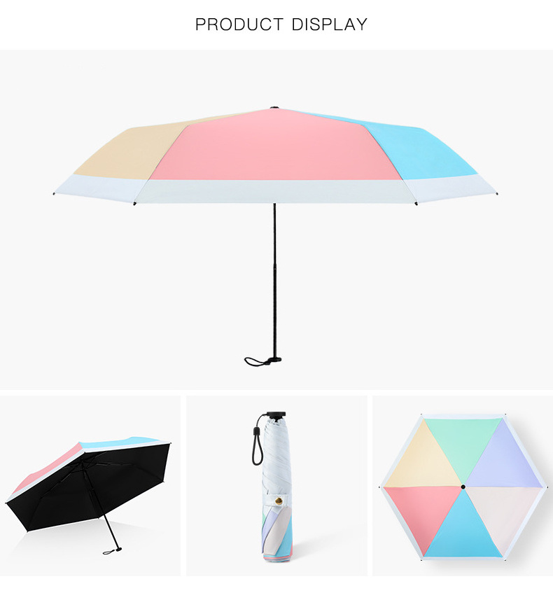 Portable small ultra -light carbon fiber feather umbrella Vinyl sunscreen UV sun umbrella Advertising Umbrella