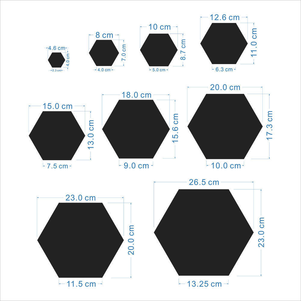 Decoration Stickers Mirror Sticker Mural Sheets Glass Oval Tiles Autocollant Hexagon Acrylic Hexagon Acrylic Mirror