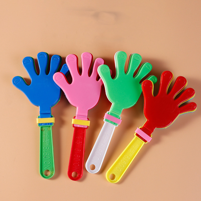 Factory Promotional Customized logo Plastic Hand Clapper Noise Maker for Football Fan Cheering