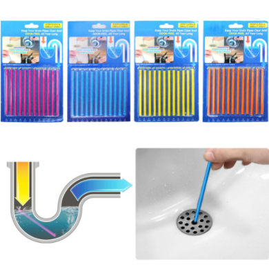 2023 Hot Sale Drain Cleaner Stick Keeps Drains And Pipes Clear Odor Free Sink Cleaner Sewer Cleaning Rod