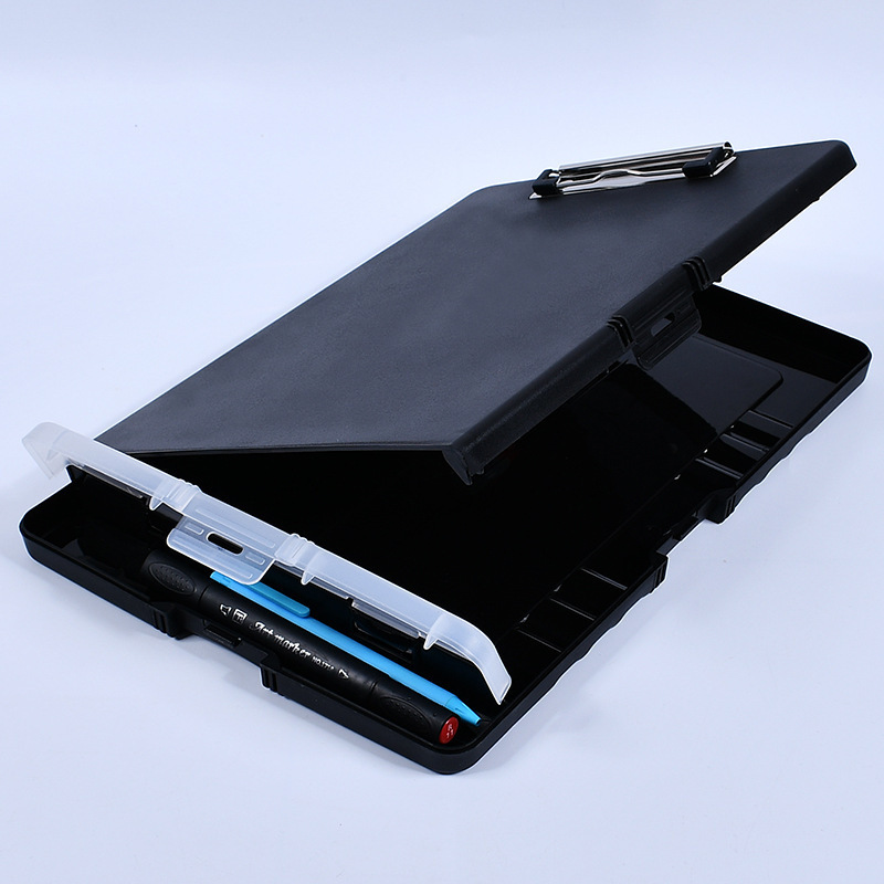 Factory High Quality Clipboard With Storage And Clear Plastic File Paper Cover Paper File Holder