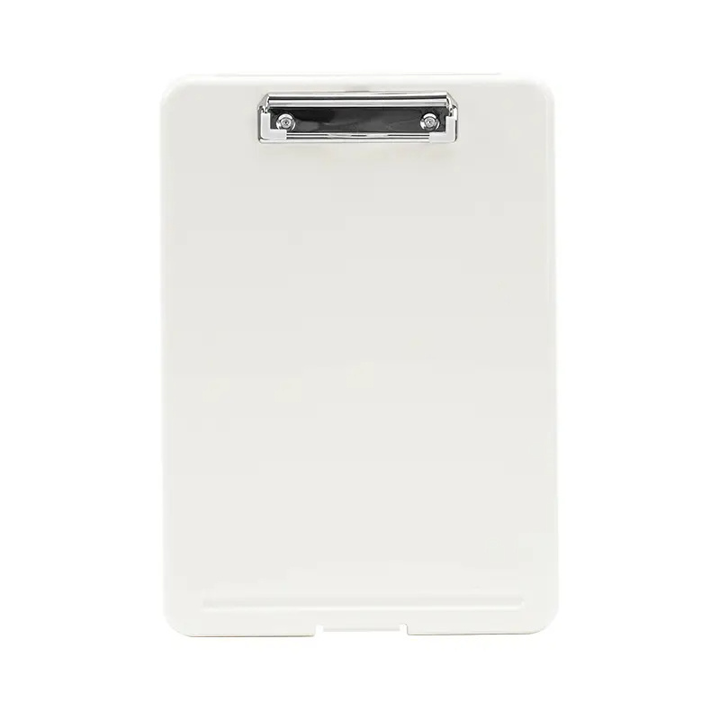 New Sublimation Blank Clear Black Colour Plastic 50mm Medical Clip Folding Storage A4 A5 A6 A3 Clipboard with Storage Heavy Duty