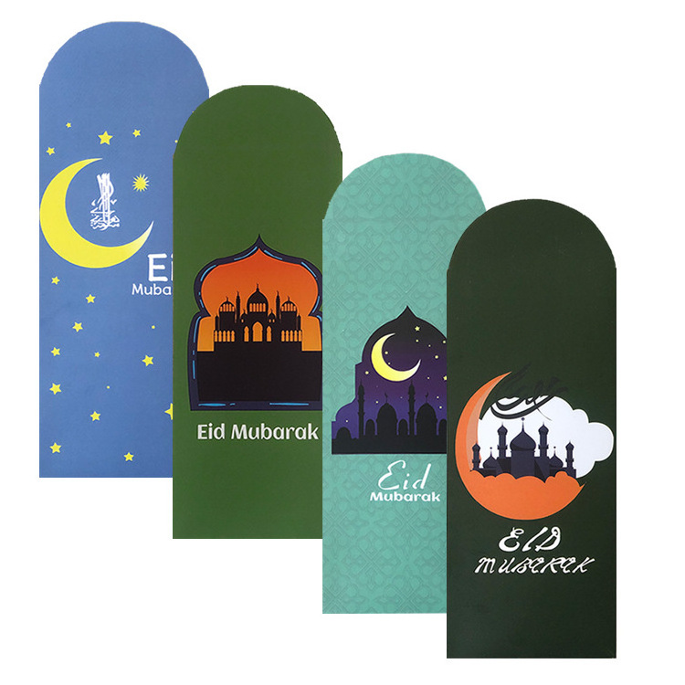 Wholesale Custom Logo Islamic Cash Gift Envelopes Muslim Money Wallets Eid Mubarak Paper Money Envelopes