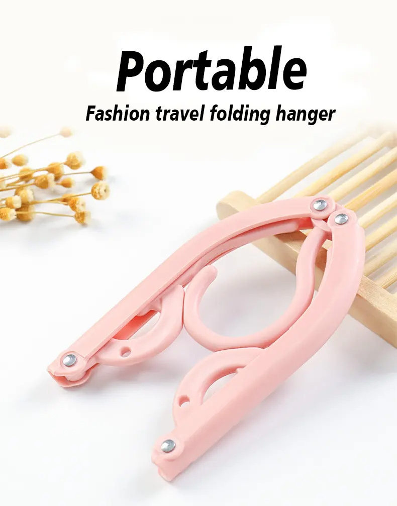 Wholesale Creative Closet Space Saving Folding Plastic Hanger Fashion Home Storage Racks Portable Travel Magic Clothes Hanger