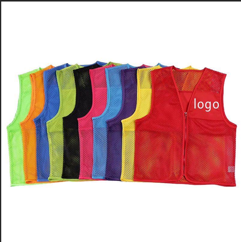 Wholesale Custom LOGO mesh -breathable double -sided vest for volunteer work clothes