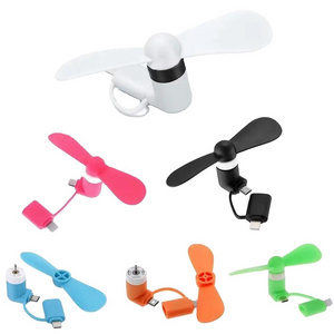 Summer USB fans Gadgets Portable Mini rechargeable Flexible Plastic Cell Phone Air Cooler usb hand fan For Laptop Power Bank