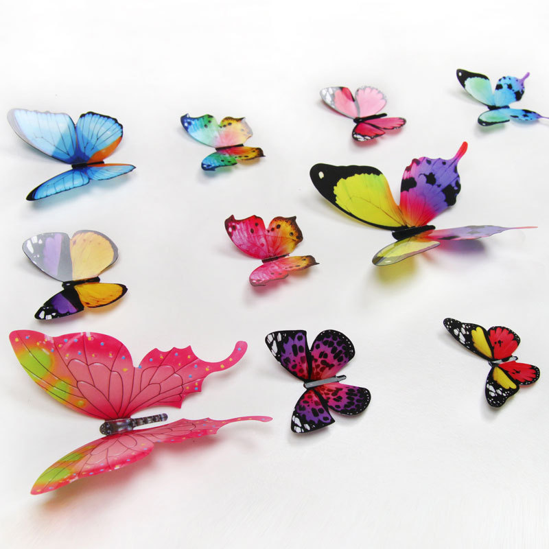 Popular Cheap Price Pvc 3d Simulation Butterfly Wall Wallpaper Stickers Home Decor Self-Adhesive