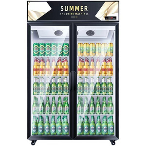 Comercial glass door display Refrigerator Beverage Display Coolers Pepsi beverage Refrigerator