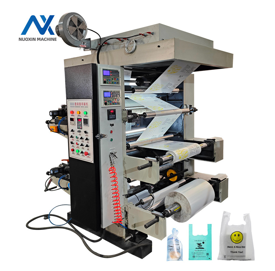 2 color non woven film Bag flexographic printers Plastic Paper Flexo Sachet water bag Printing machine Machinery