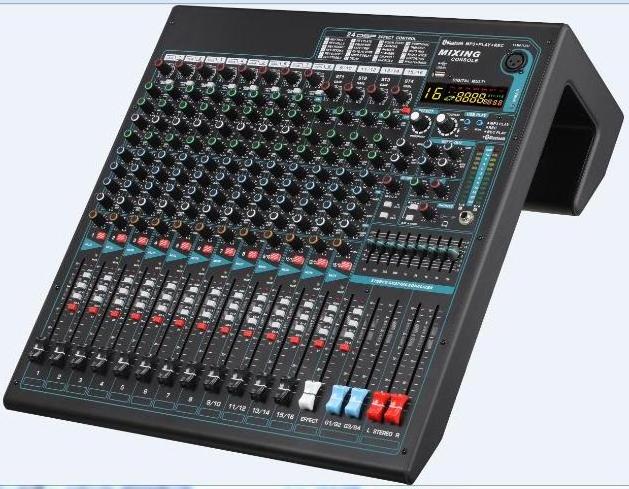 9 segments EQ 16 channel Mixer sound Music Equipment Mixing Console dj controller/audio console mixer