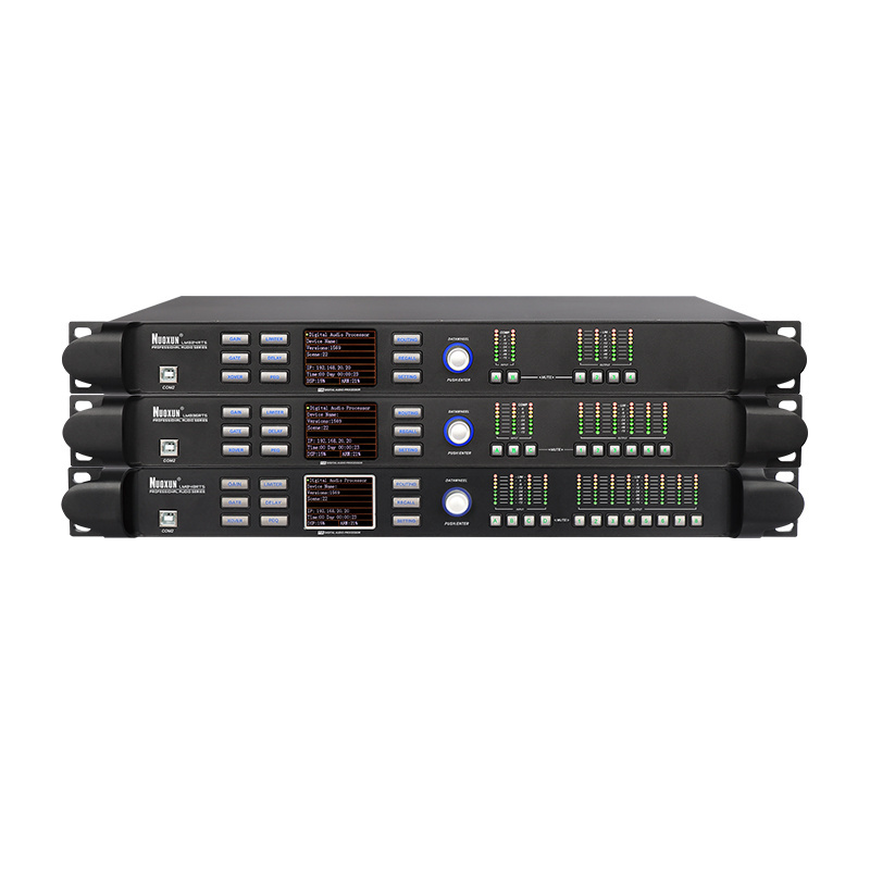 Nuoxun LM848RTS  high end audio processors 4 in 8 out DSP speaker sound system professional digital smart mixer audio processor