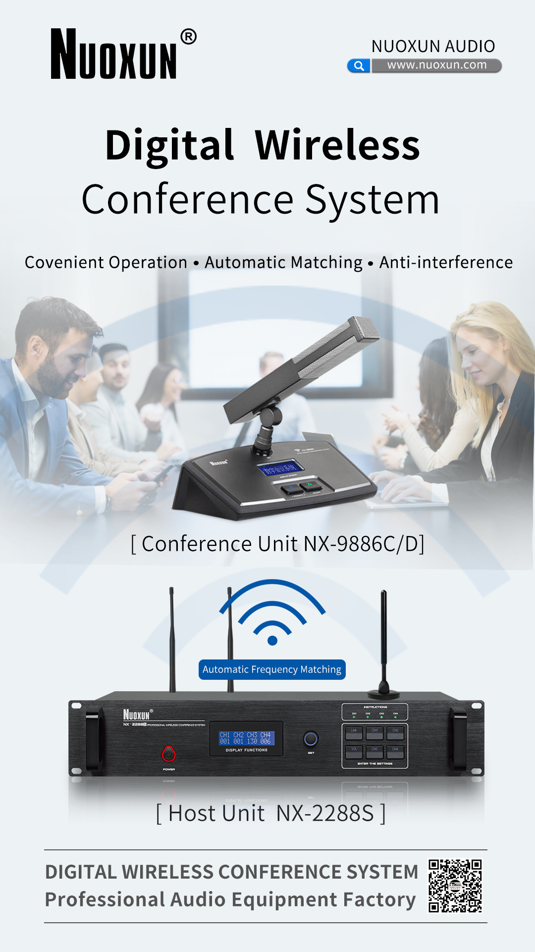 complete wireless meeting system conference room audio video delegate microphone system