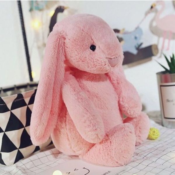 30cm Blossom Easter Rabbit Plush Bunny Long Ear Color Stuffed Soft Bunny Animal Plush Bunny Toy