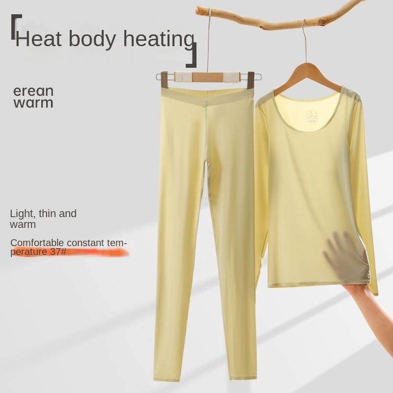 constant temperature constant temperature self-heating thermal underwear women's long sleeve undershirt long johns suit