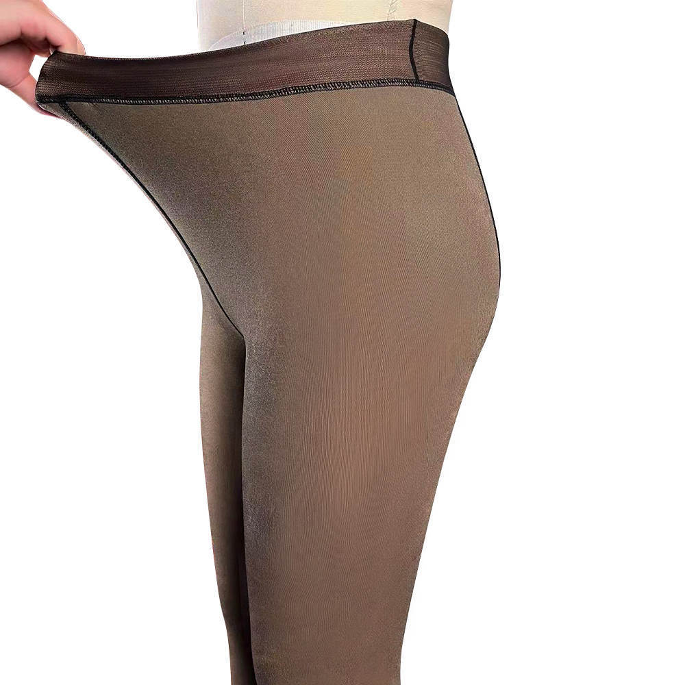 Specific Winter Tights for dark skin black women High Waisted Warm Sheer Thick leggings Thermal Translucent Pantyhose