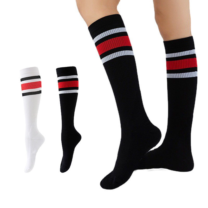 Fashionable anti-slip sports socks Sustainable grip socks football Crew Sports  stockings compression running S