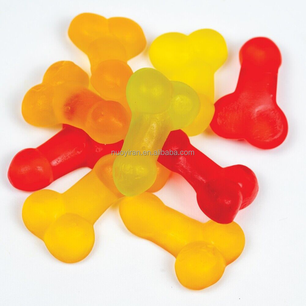 Manufacturers Support customization Sexy fruit flavor Candy Penis Shaped gummy Candy sweets