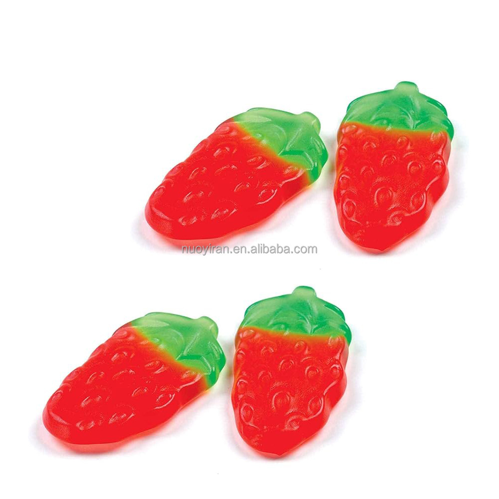 Chinese manufacturer Bulk PackHigh quality Red strawberry sweet soft candy Support for private custom labels