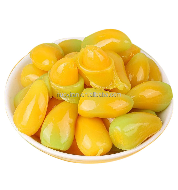 Candy Factory 8D Peeled Mango Shape Mango Flavored Gummy Jelly Candy Manufacturer