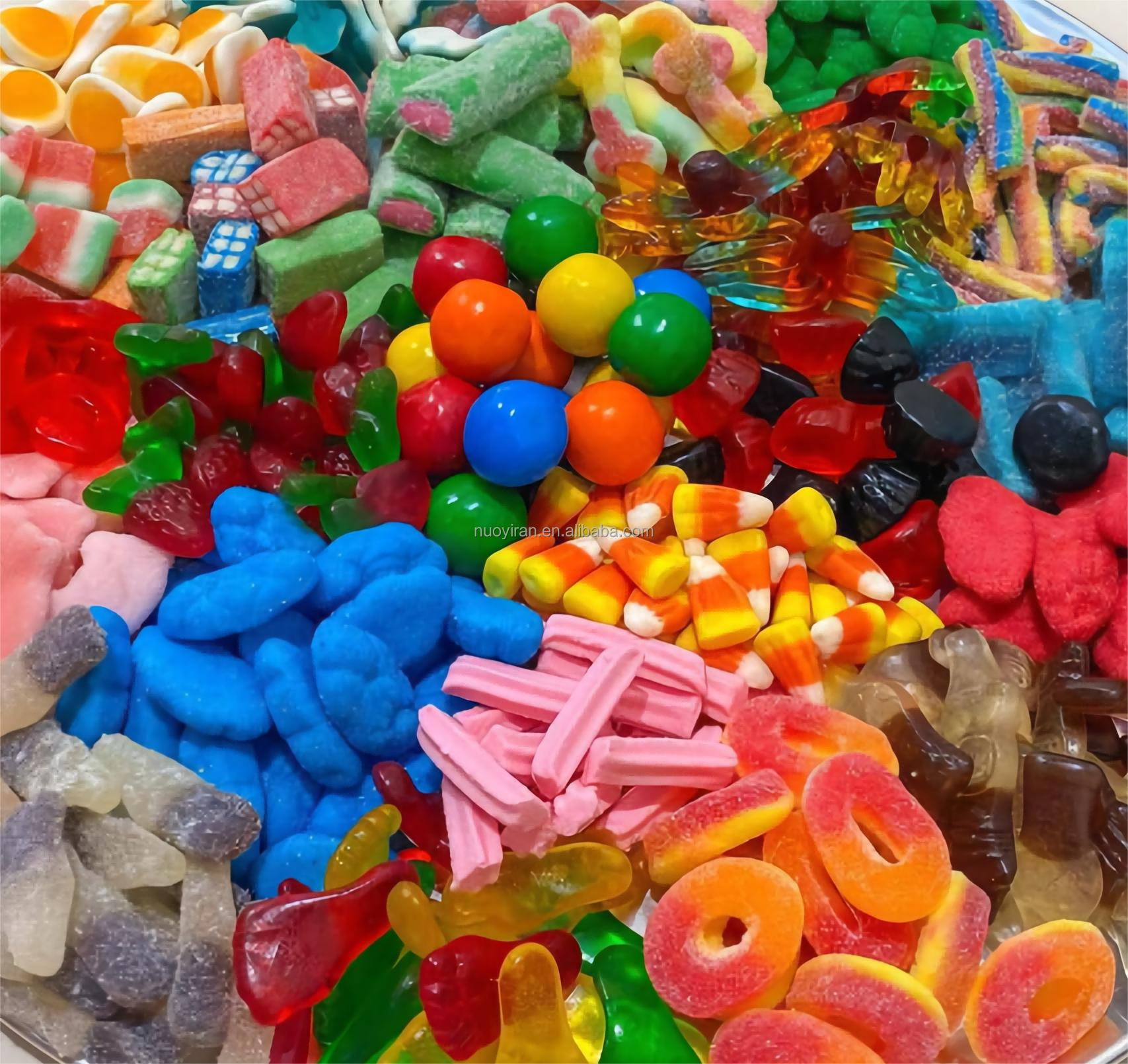 Candy manufacturer wholesale bulk 3D and 4D mixed fruit flavor sweet and sour gummies