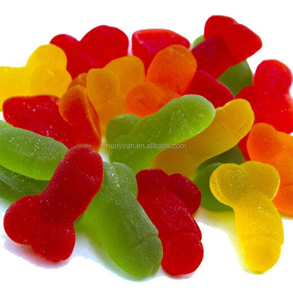 Manufacturers Support customization Sexy fruit flavor Candy Penis Shaped gummy Candy sweets