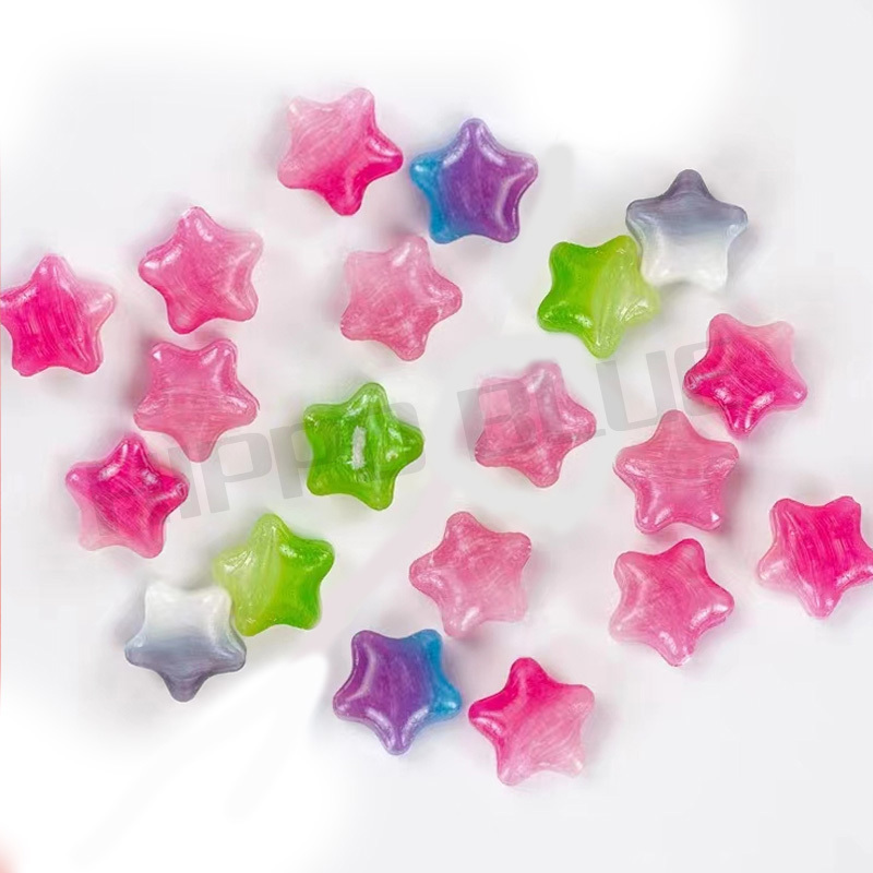 Factory wholesale direct sales OEM Japanese popular colorful candy star shape hard candy candy wholesaler