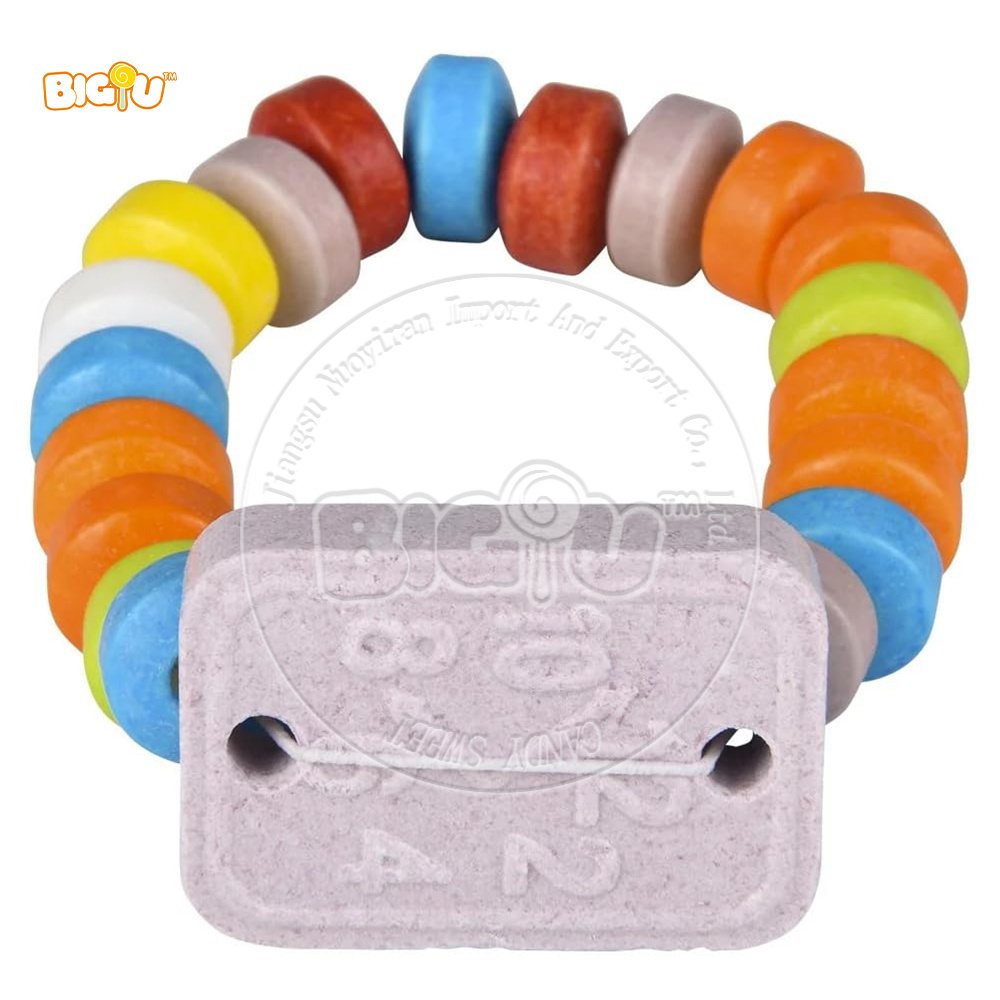 Candy manufacturer sells necklace/bracelet/watch pressed hard candy kids snacks