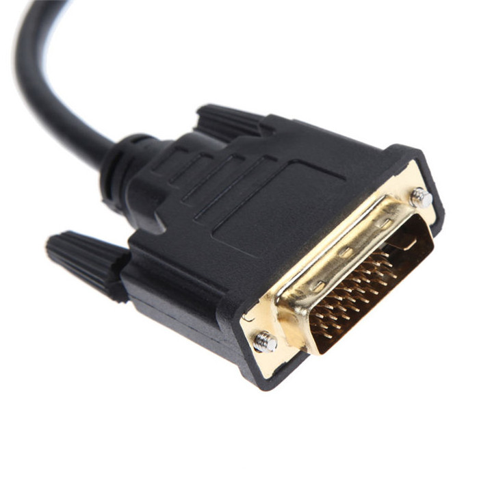 Male to FeMale Video Cable DVI-D 24+1 DVI to VGA adapter cable for Computer Laptop TV Monitor