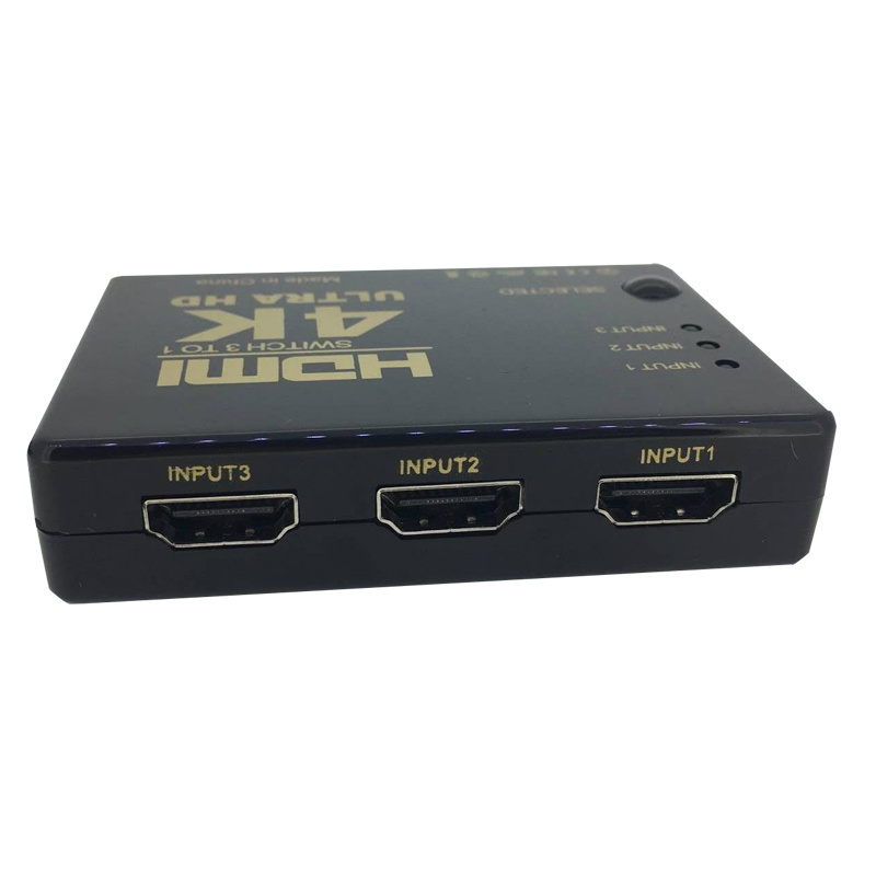 4K HDMI 3x1 Switcher 4K*2K Video Splitters & Converters with IR Remote 3 Input 1 Output Switch