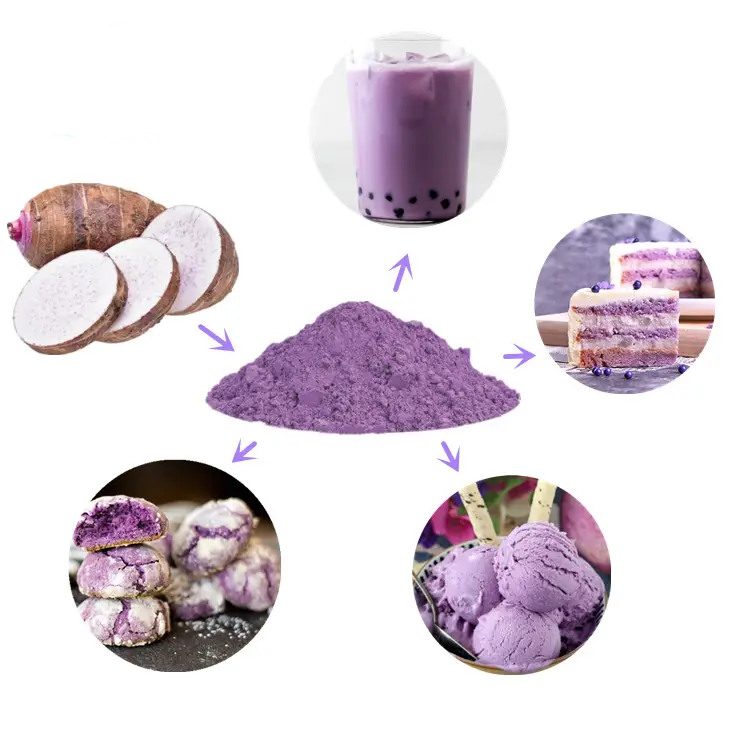 Organic Pure Taro Root Powder Taro Milk Tea Powder Instant Taro Flavor ...