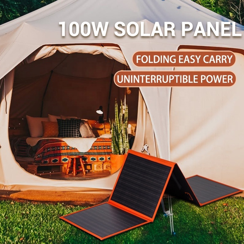 Camping Panel Solar Faltbare Portatil 60w 100w 120w 200w 400watt Folding Portable Solar Panel Foldable