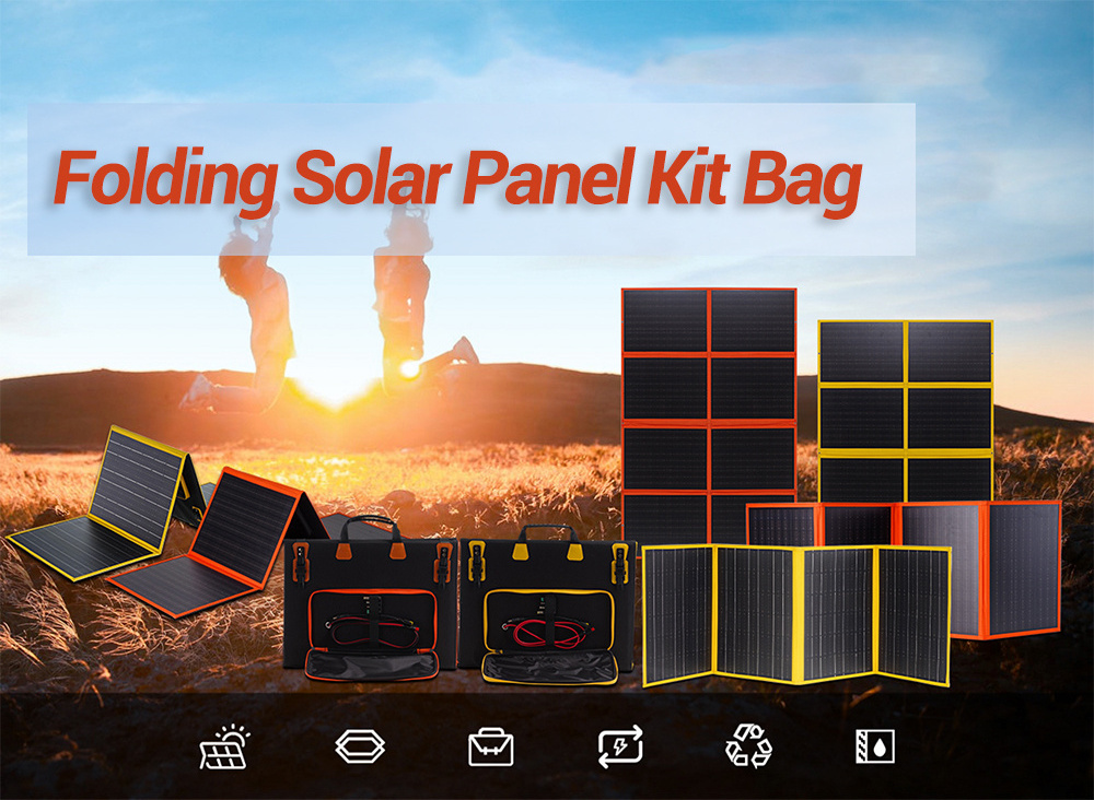 Camping Panel Solar Faltbare Portatil 60w 100w 120w 200w 400watt Folding Portable Solar Panel Foldable