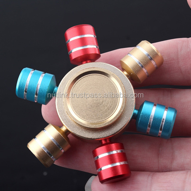 Alibaba 2017 most popular metal fidget spinner iSpin brass hand spinners with cheapest wholesale cost