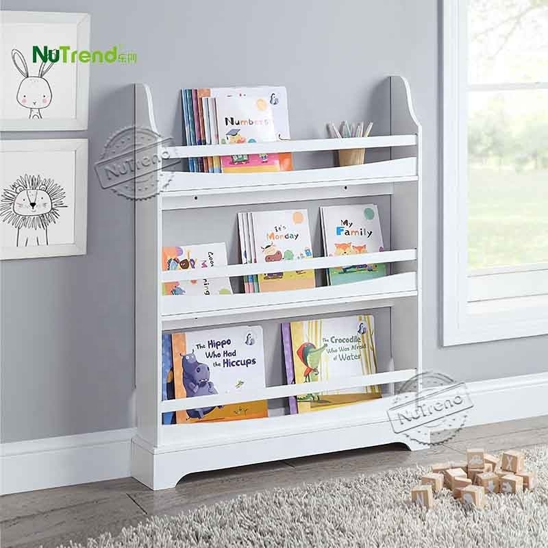 MDF Wood Book Magazine Organizer Toy Storage Book Shelf Rack Kids Children's Furniture