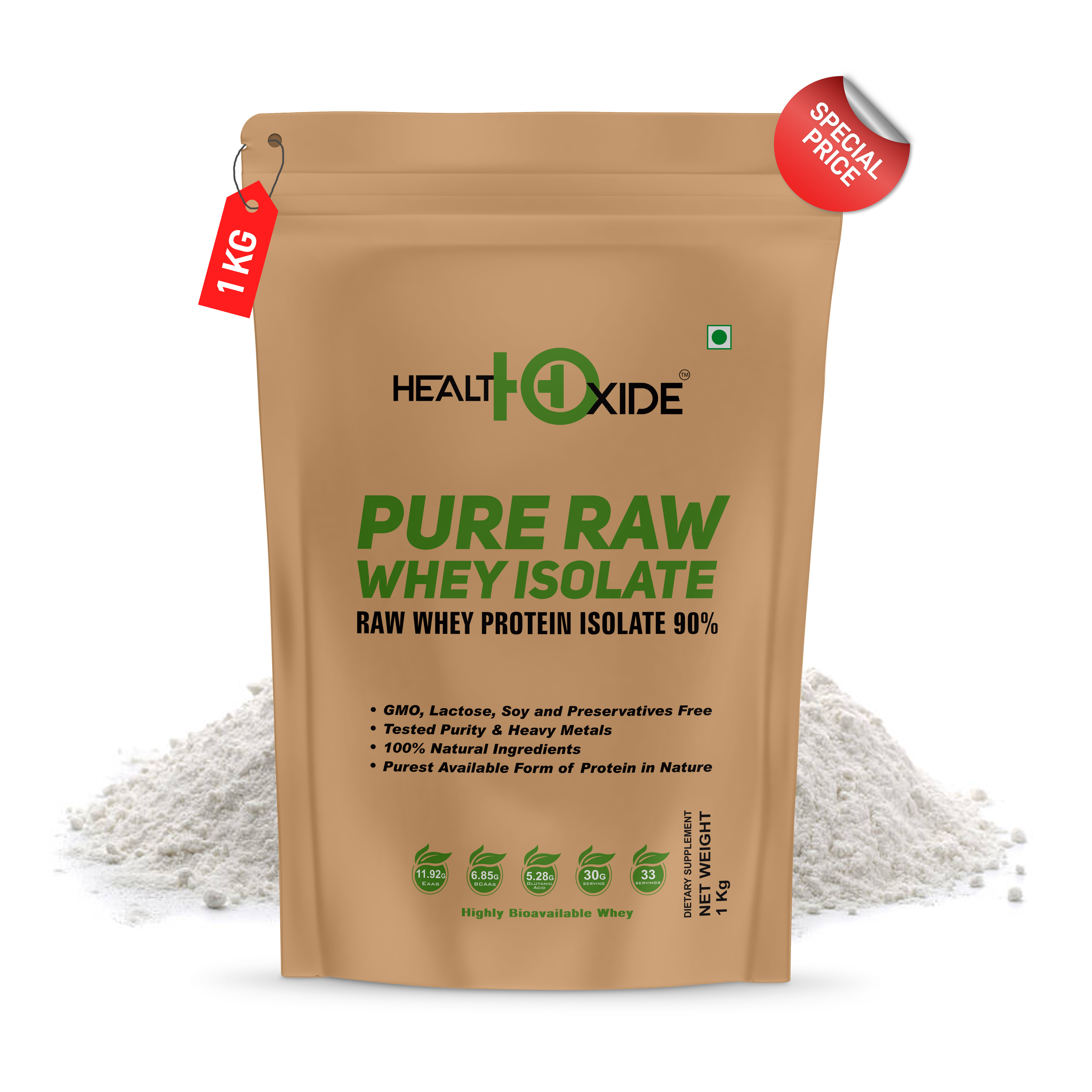 Wholesale 1kg Pure Raw Whey Isolate Protein