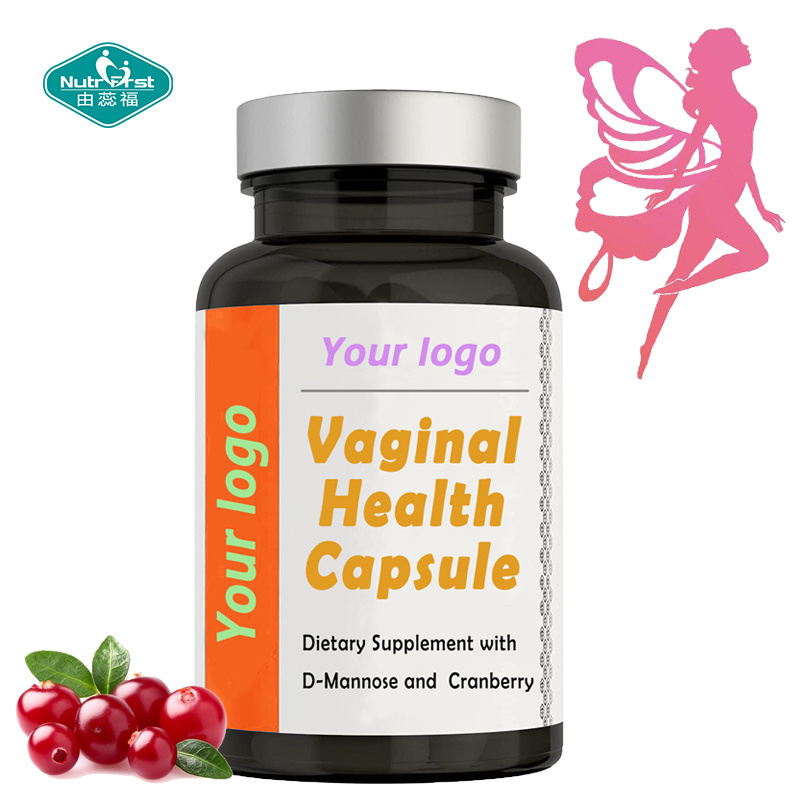 UTI Feminine Hygiene Supplement D-Mannose Cranberry Oregano Leaf Coconut Oil Extract Vaginal Health Capsule