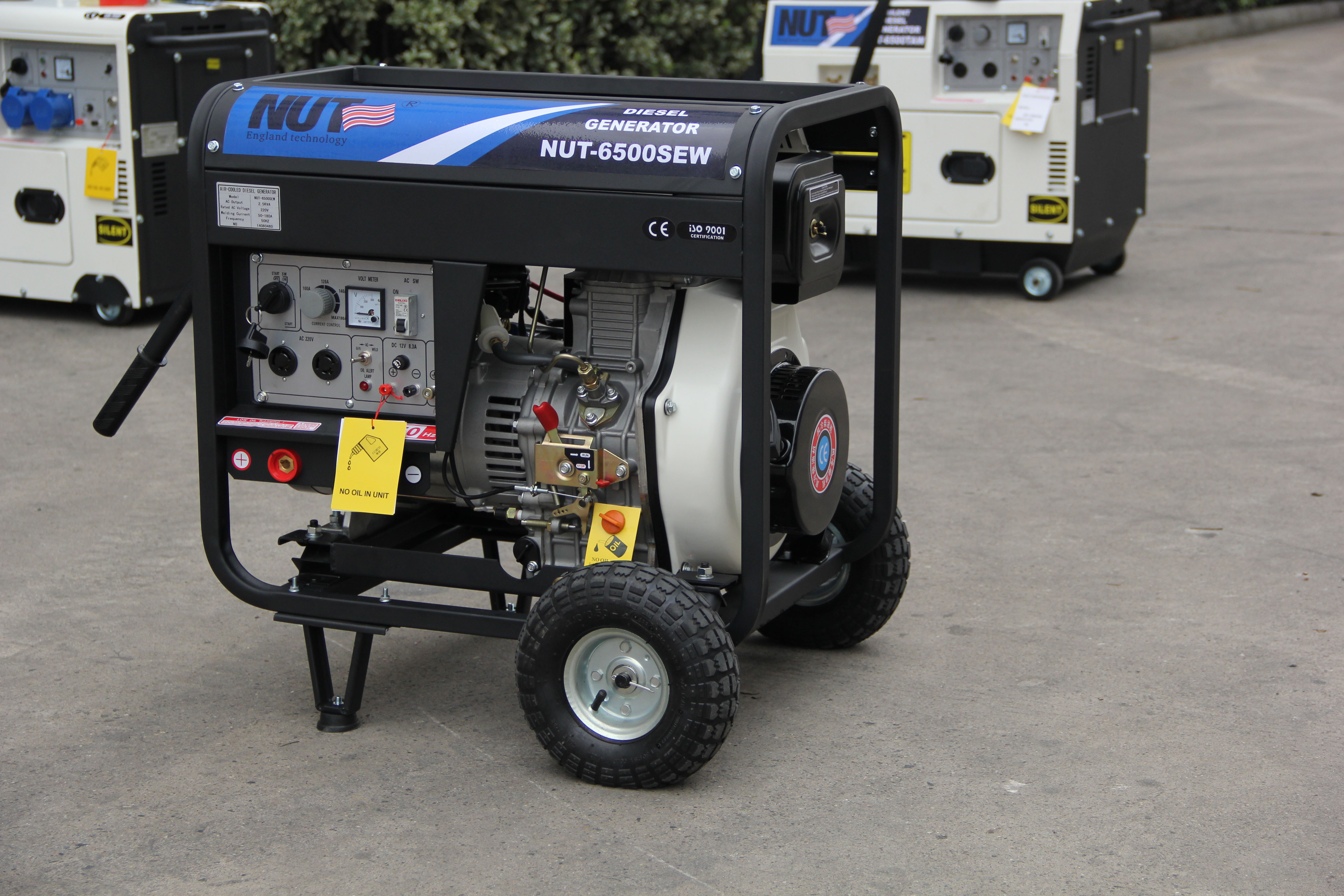 NUT 6.5kva silence open electric used 30kva diesel generator for sale