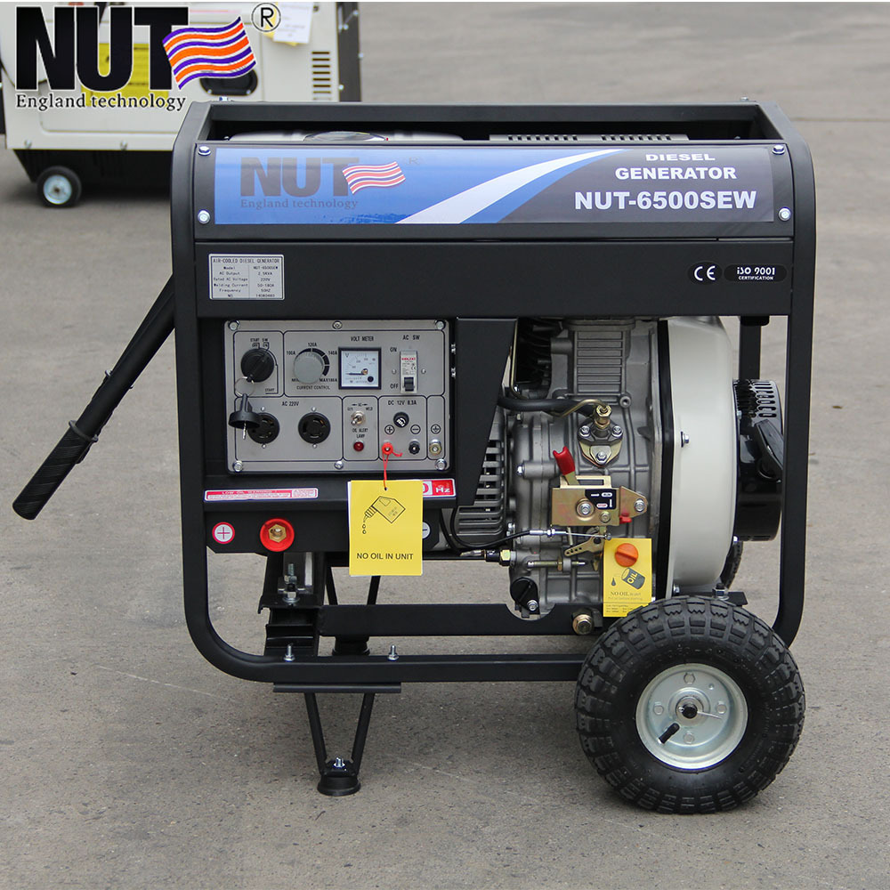 NUT 6.5kva silence open electric used 30kva diesel generator for sale