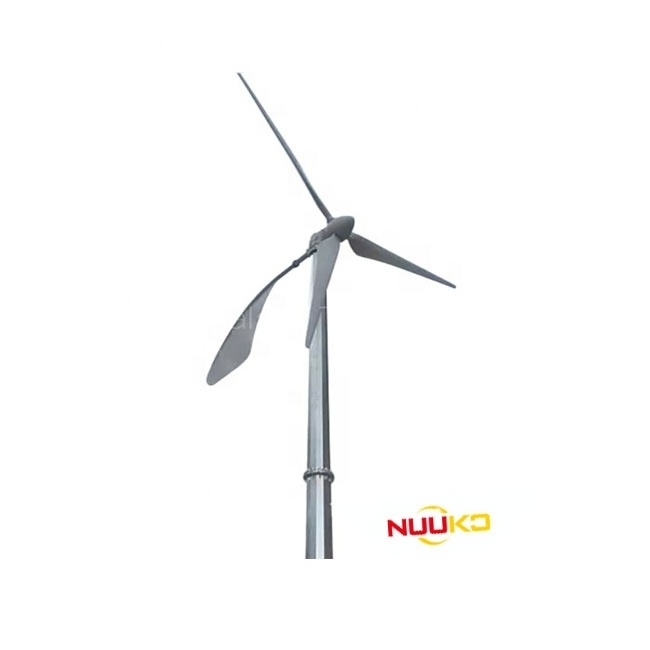 Nuuko 20kw 10kw 5kw Vertical Wind Turbine Magnetic Levitation Generator On-Off Grid Home Use 5000W Power Lead-Acid Battery Type